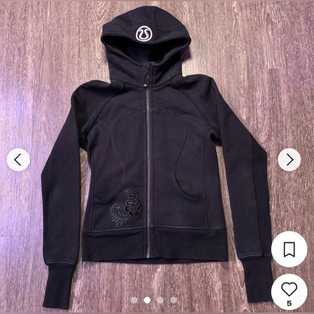 Lululemon Scuba Limited Edition Hiver (Baroque) 2013 Black Size 10 - Picture 9 of 10